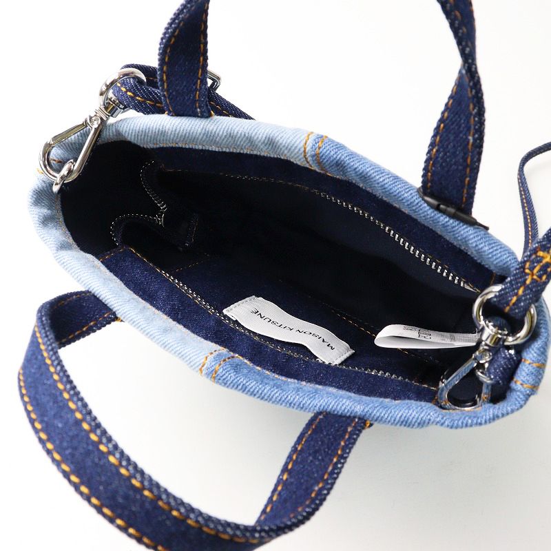 新品 メゾンキツネ Maison Kitsune フォックスヘッド ミニ デニム