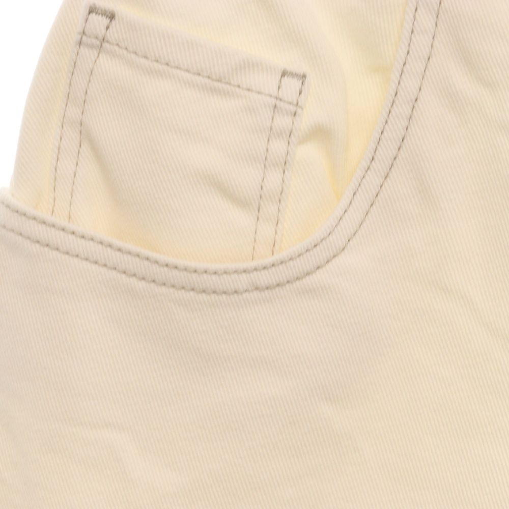Maison Margiela カットオフ ダメージ　デニムパンツ　ホワイト Maison Margiela カットオフ ダメージ デニムパンツ ホワイト Maison