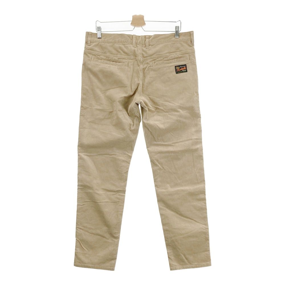 rough:swell ベージュ ストレートパンツ M rough&swell［ラフアンドスウェル］NEW CHECKED BOLT/ウール