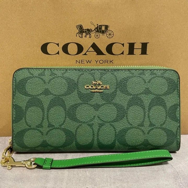 コーチ(COACH) 緑 レディース長財布 | 通販・人気ランキング