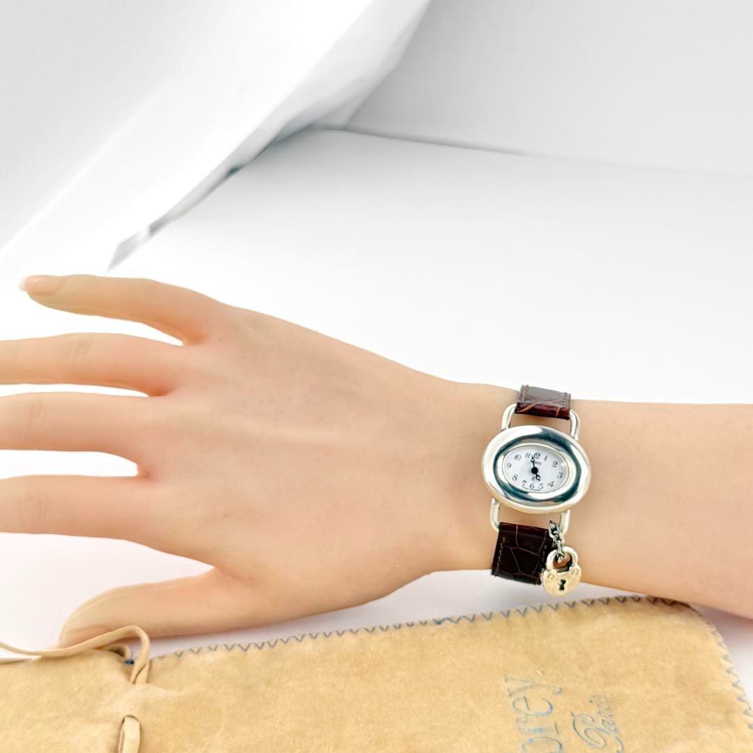 オブレイ ソリッドシルバー オーバル 純正ベルト レディース 腕時計 766