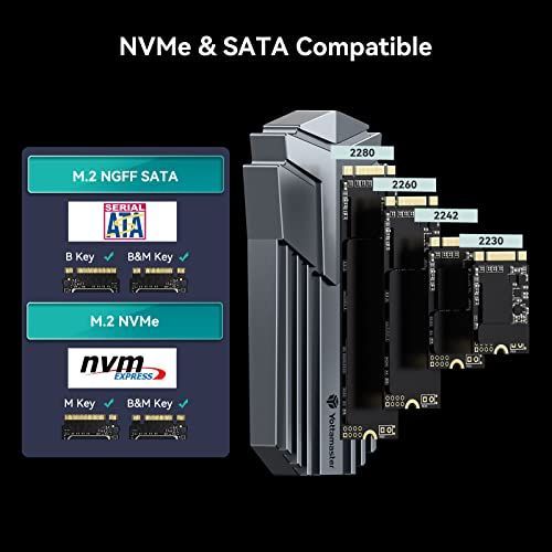 Yottamaster M.2 SSD 外付けケース SATA&NVMe両対応 M.2 SSD ケース