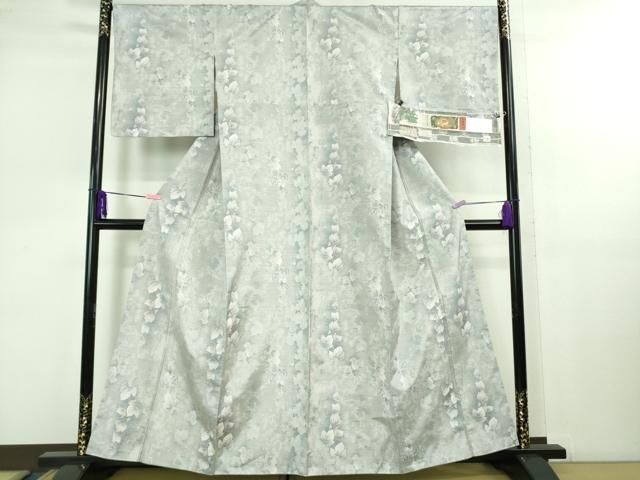 平和屋本店 上 都喜ヱ門 本場大島紬 白大島 7マルキ 藤白泥 季節の息吹 藤絹織物謹製 やまと誂製 証紙付き DZAB1020kh5