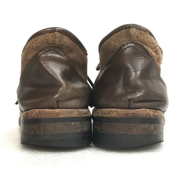 キャサリンハムネット/KATHARINE HAMNETT★本革/チャッカ/ショートブーツ【S(24.5-26.0/茶/brown】靴/ハンドメイド/Leather/shoes◆bA-067 #BUZZBERG