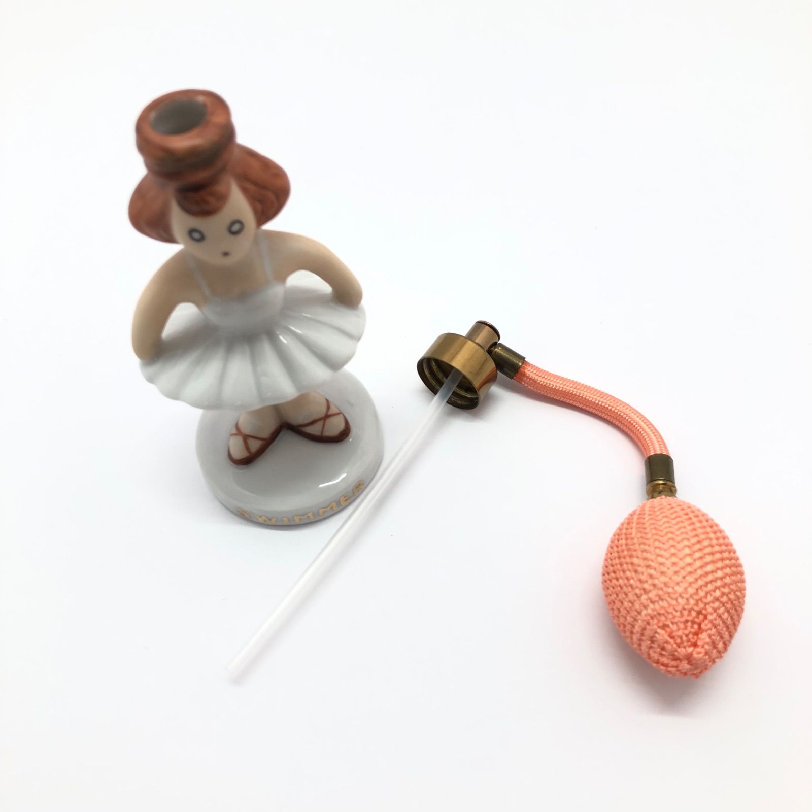 未使用品 SWIMMER スイマー 香水瓶 バレリーナ 陶器 箱付き 