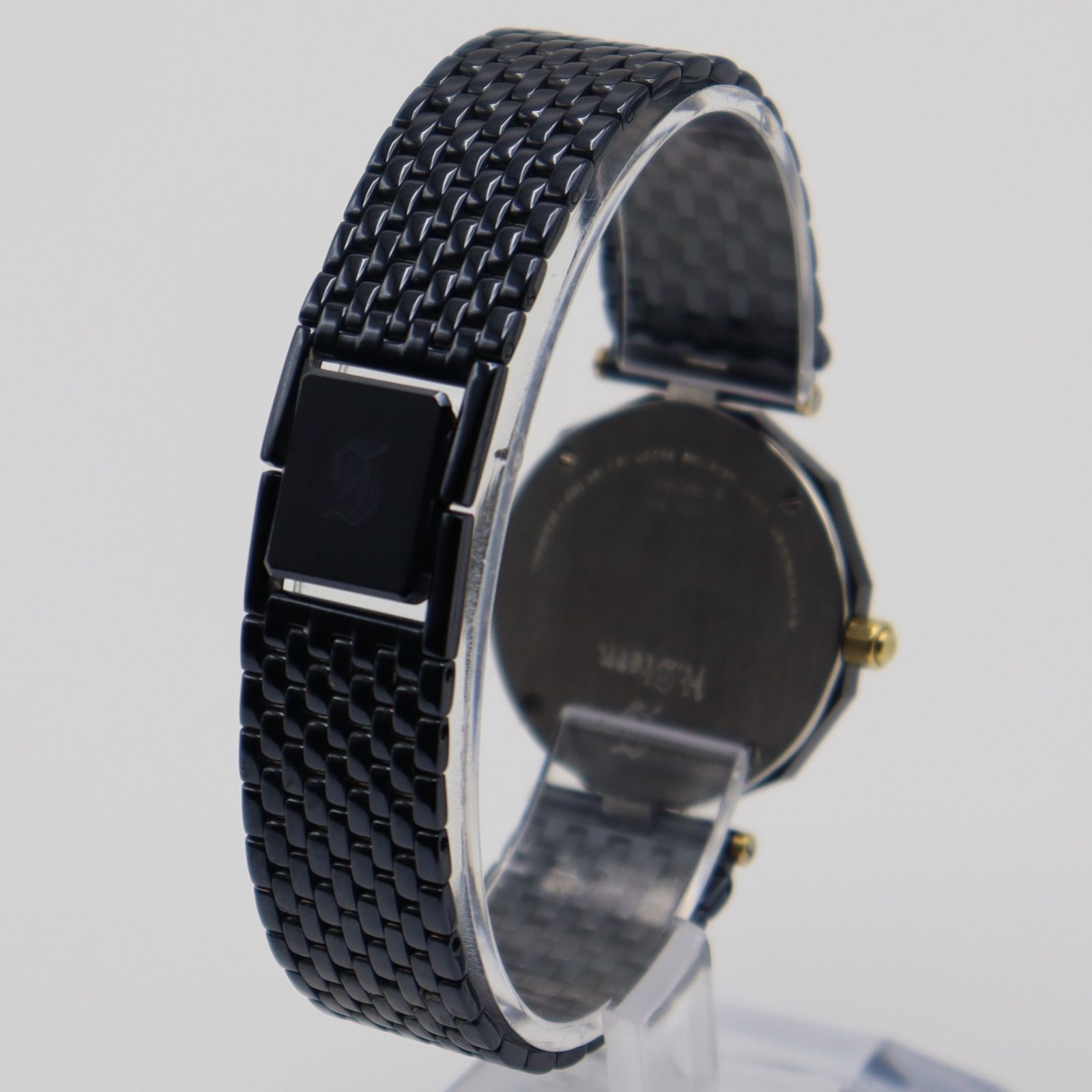 良品 電池新品 アガ・スターン H.Stern クォーツ 1Pダイヤ 18K+