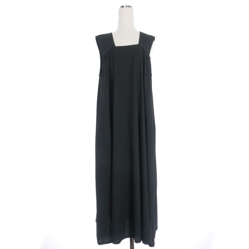 Y's ノースリーブワンピース 美品 Y's ワイズ ノースリーブ ワンピース ネイビー ヨウジヤマモト