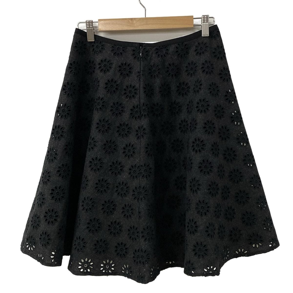 TOCCA(トッカ) スカート サイズ6 M レディース美品 - 黒 ひざ丈/レース