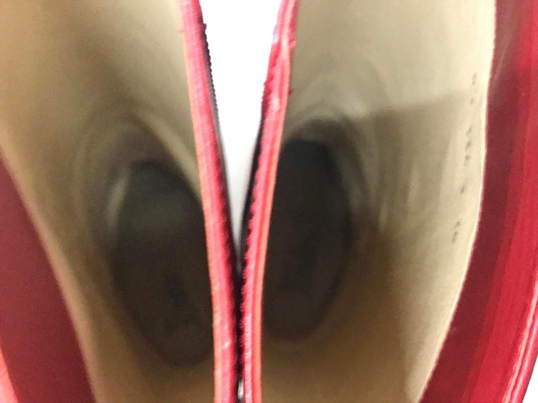 Chloeクロエ 黒レザー ウェッジニーハイブーツ イタリア製