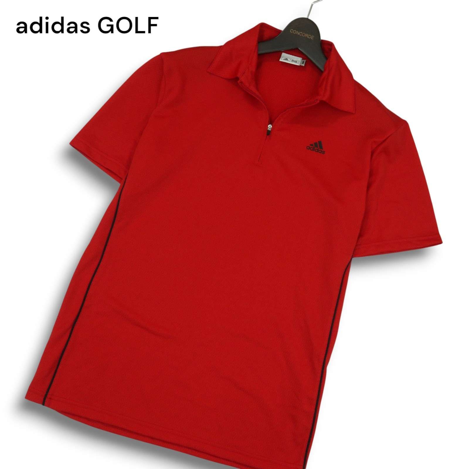 adidas GOLF アディダス ゴルフ 春夏 ロゴ☆ 半袖 ハーフジップ