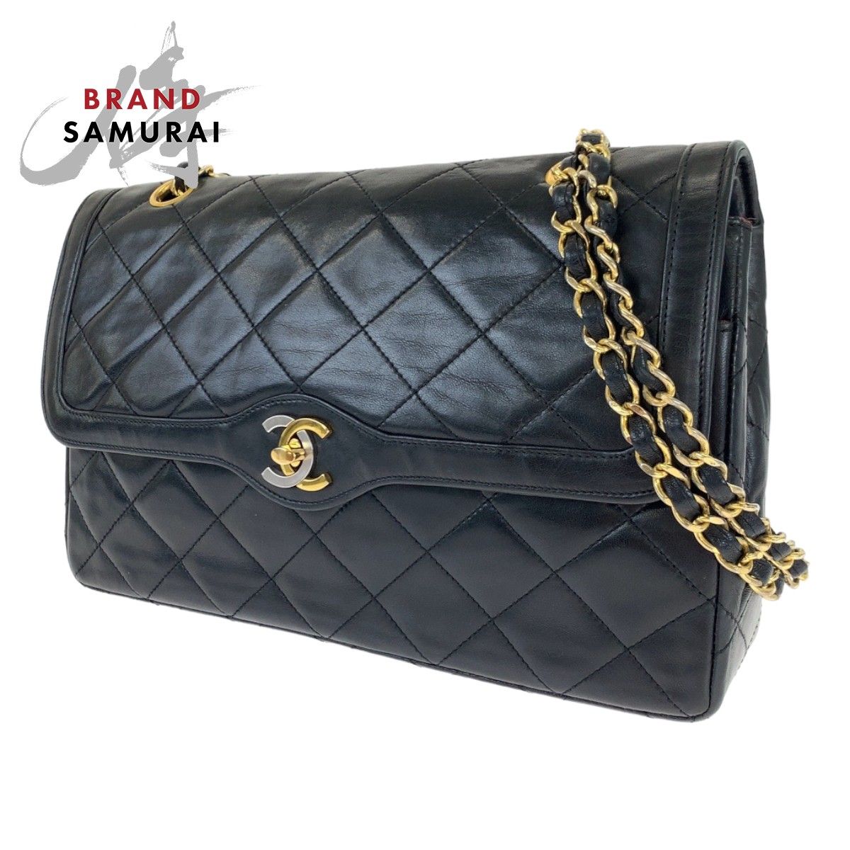 美品 CHANEL シャネル ヴィンテージ マトラッセ CHANEL シャネル ヴィンテージ パリ限定 マトラッセ ダブルフラップ