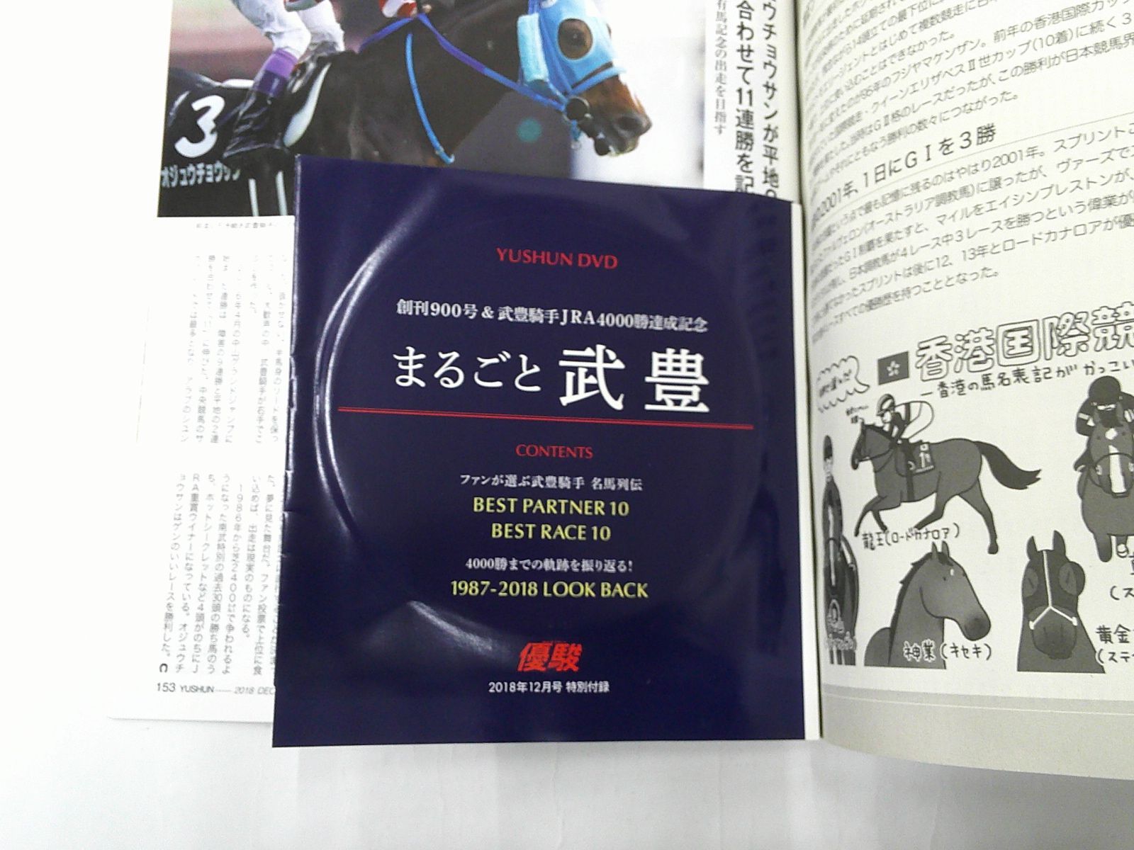 中古】優駿 2018年12月号 創刊900号記念特集まるごと武豊 DVD付き - メルカリ