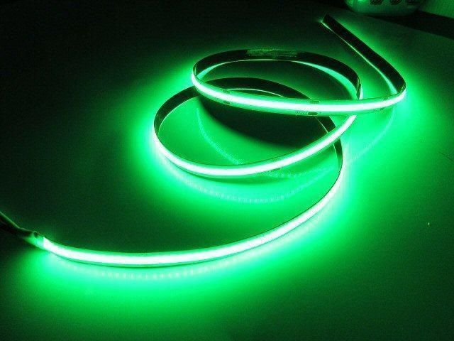 新型 柔軟 面発光 24V 1M 極薄 2 mm COB LED テープライト 緑 グ リーン 色ムラ つぶつぶ感なし 切断 カット アイライン  チュー ブ トラック - メルカリ