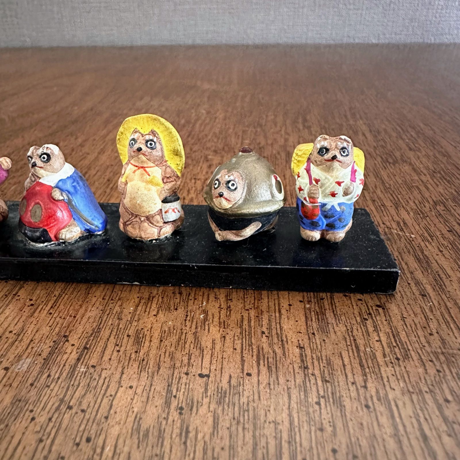 共箱付き 化け狸 七化狸 置物 昭和 ヴィンテージ レトロ ミニ