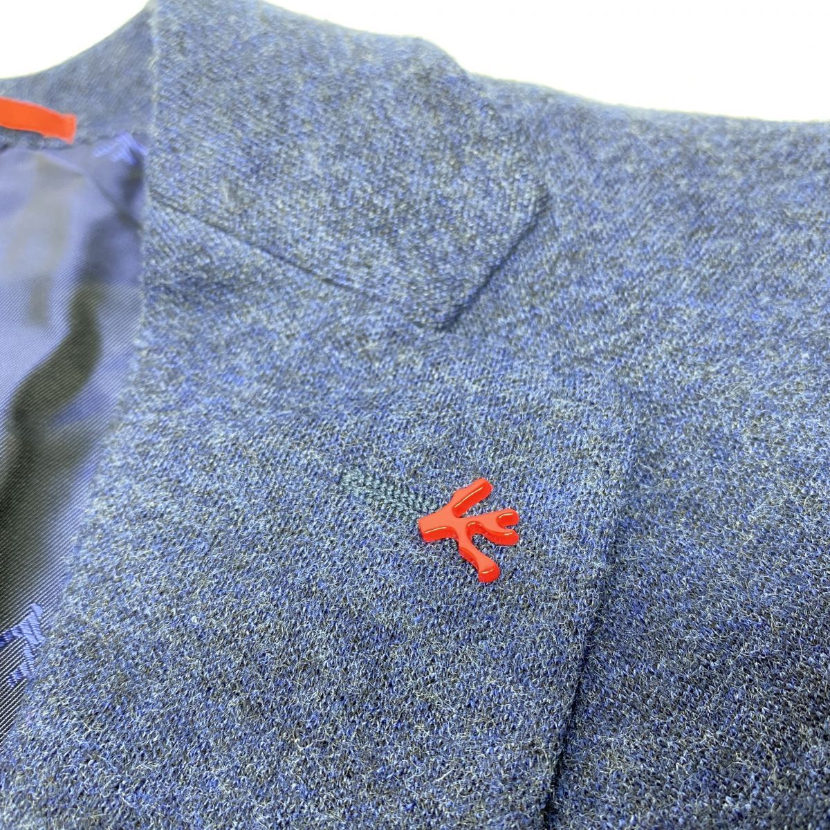 ISAIA イザイヤ テーラードジャケット ウール 毛 ネイビー サイズ44 8R