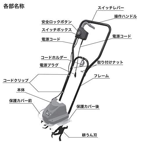 人気商品】パオック(PAOCK) 家庭用電動耕うん機 園楽くん 延長コード