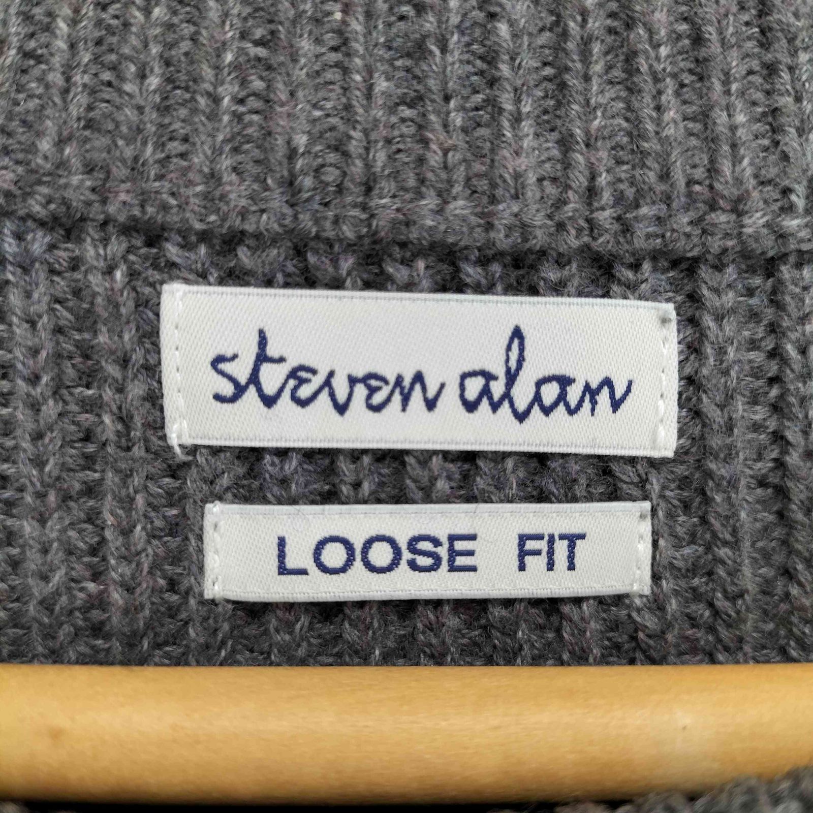 スティーブンアラン Steven Alan コットンカシミヤクルーネックニット 