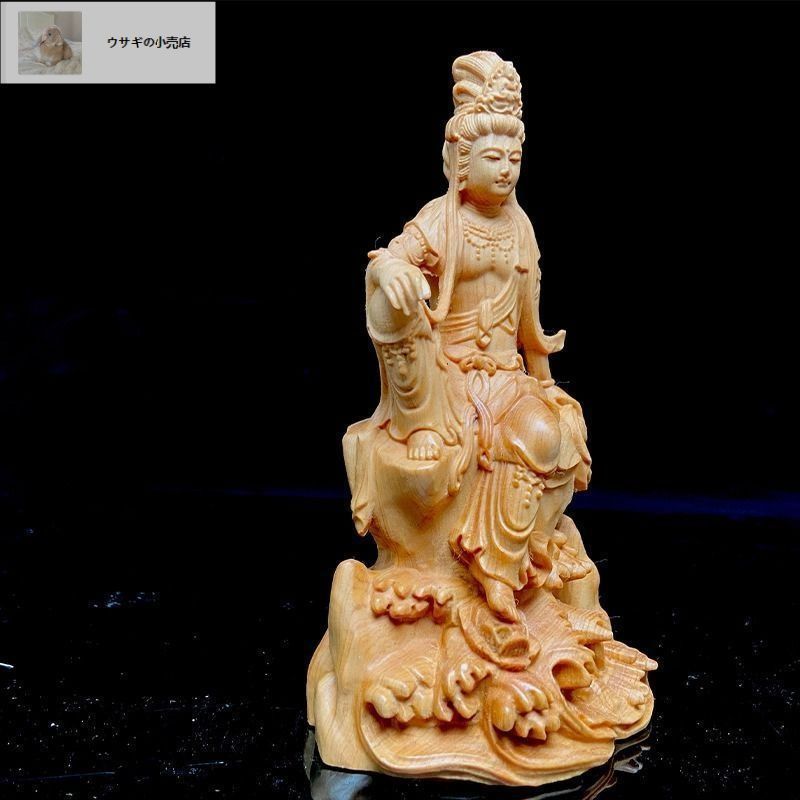 大型 観音菩薩 木彫　仏像 彫刻　開運　風水　置物　縁起物　インテリア　如意持ち 大型 観音菩薩 木彫 仏像 彫刻 開運 風水 置物 縁起物