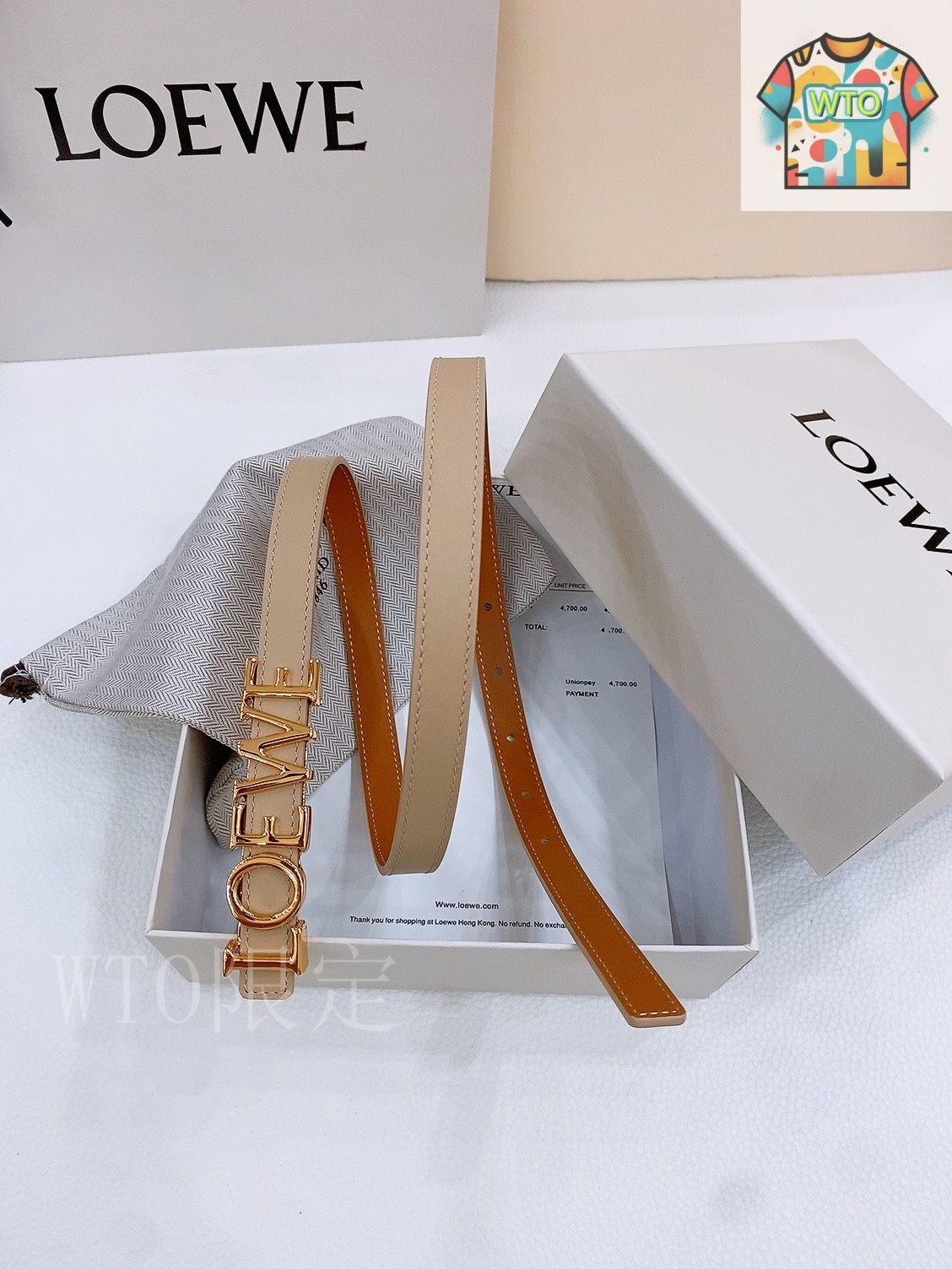 今日特価】Loewe スムースレザーベルト-3 - メルカリ