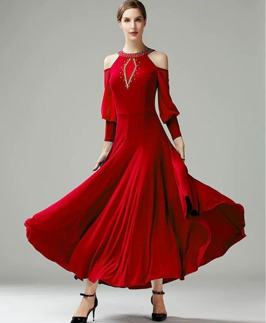 練習着スタンダードドレス♪ワンピース長袖ファスナー付 新品未使用練習着スタンダードドレス♪ワンピース長袖ファスナー