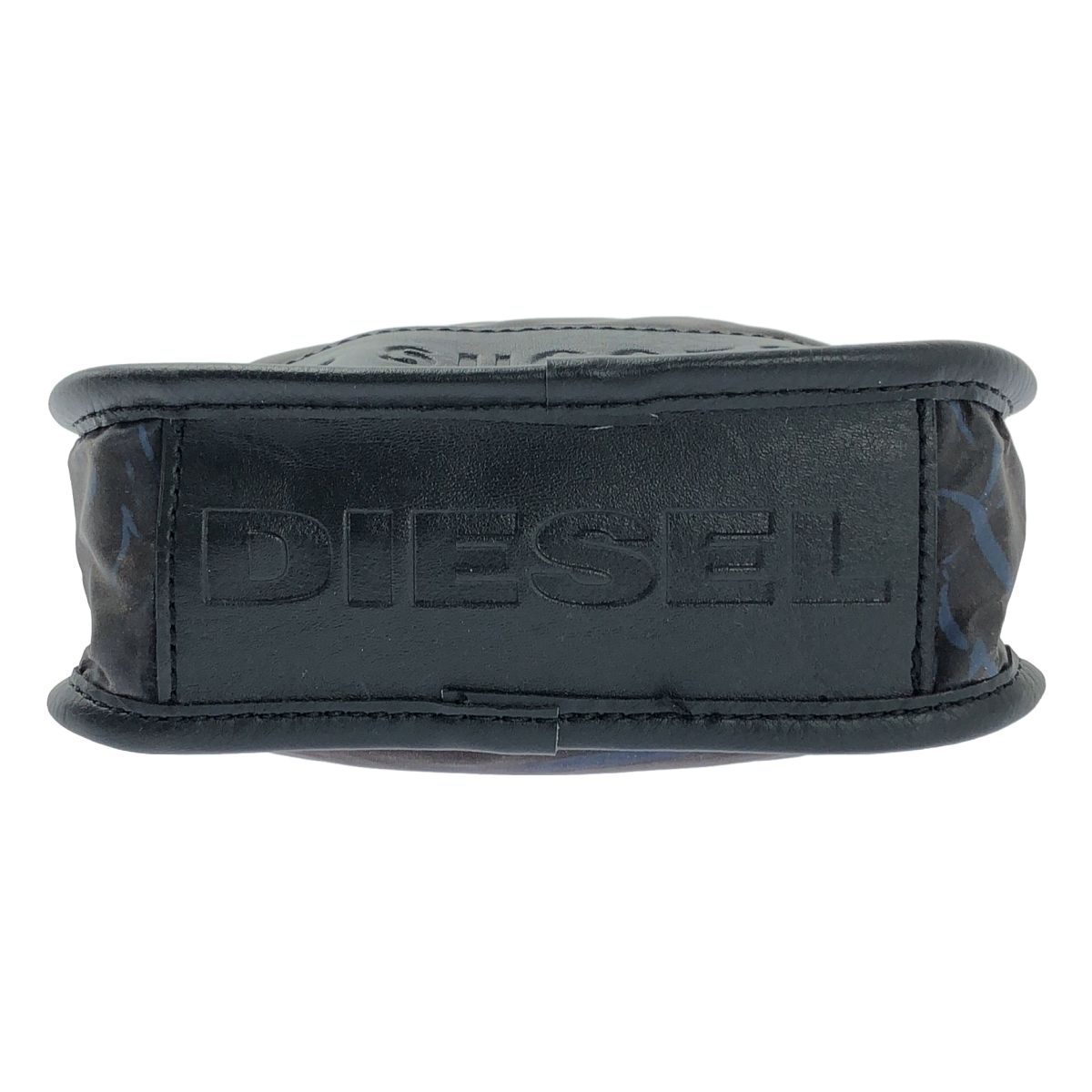 美品】 DIESEL / ディーゼル | レザー ナイロン ロゴ ショルダーバッグ 