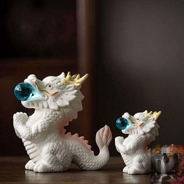 可愛い 龍の置物 干支 たつ 辰 竜 陶器 龍神 開運 干支飾り 幸運 風水