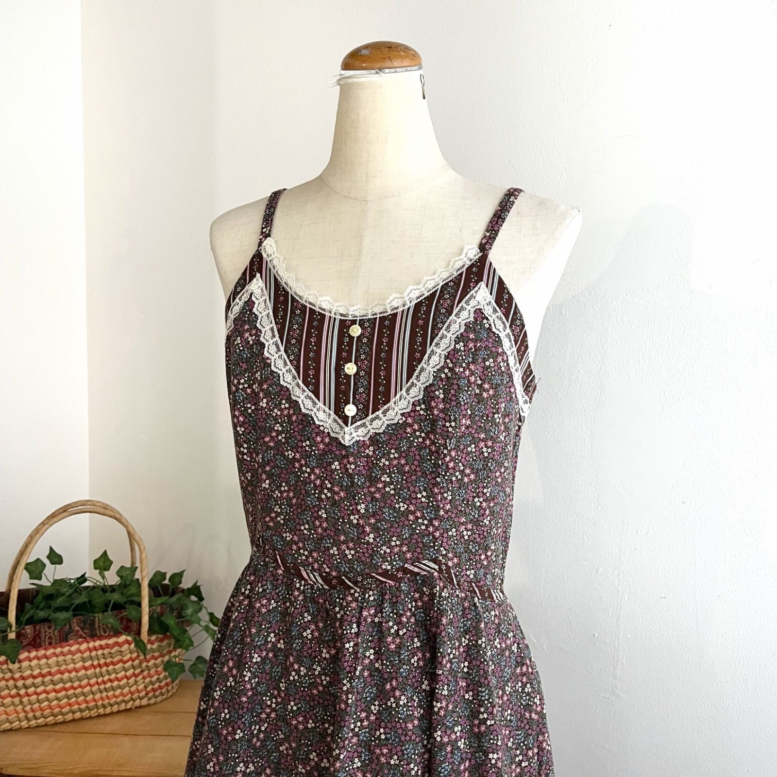 GUNNE SAX ガニーサックス 小花柄ワンピース 古着 ヴィンテージ