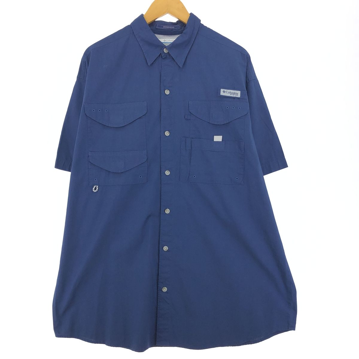 古着 コロンビア Columbia PFG 半袖 フィッシングシャツ メンズL/eaa447518