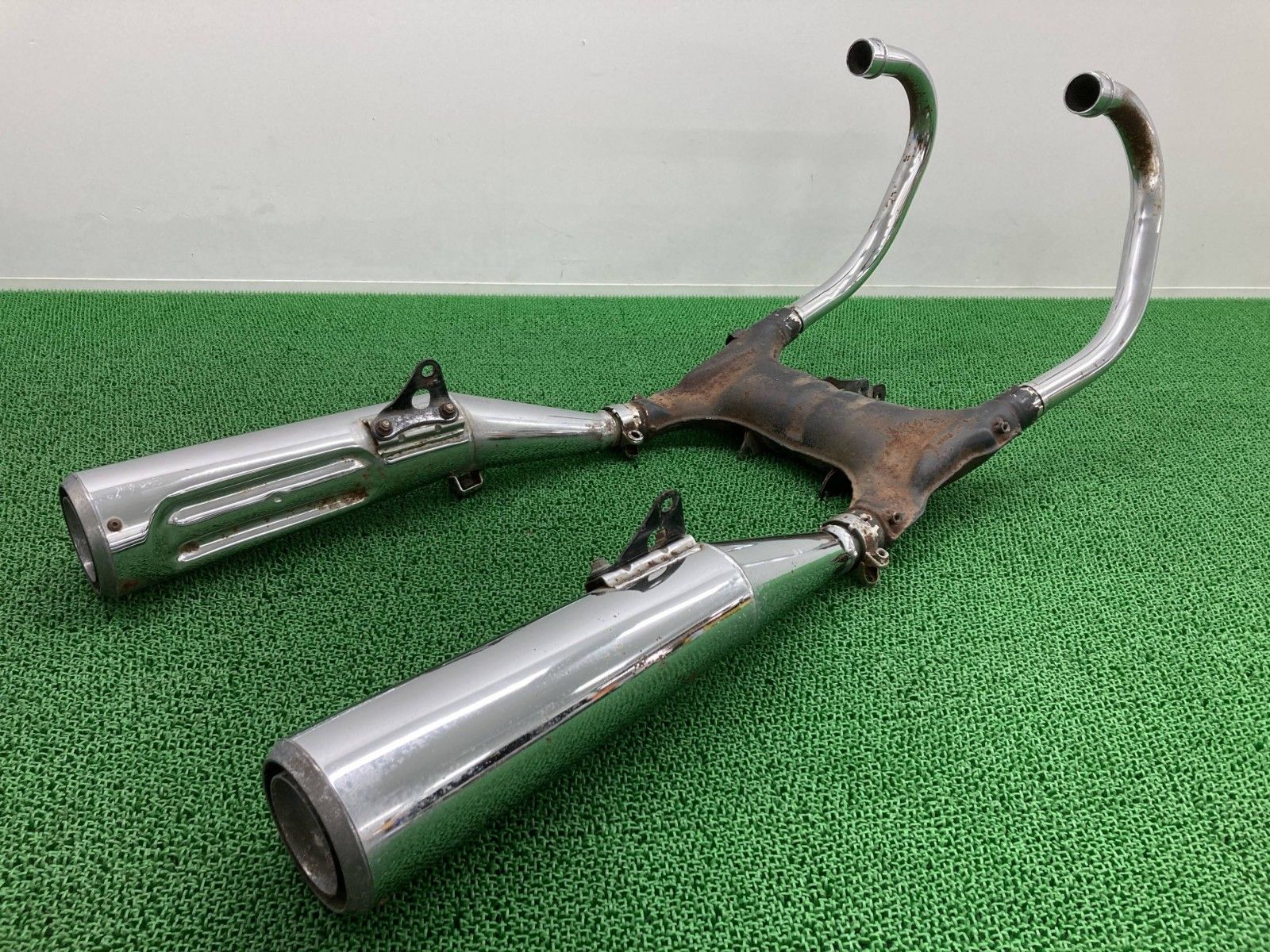 CX400ユーロ マフラー HM MC5 ホンダ 純正 中古 バイク 部品 NC08 CX-EURO CXユーロ 当時物 修復素材に 車検 Genuine Vi