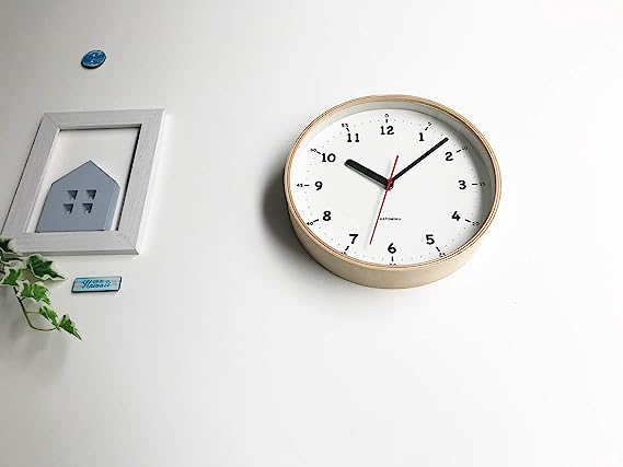 激安正規品 電波時計 KATOMOKU plywood wall clock 10 スイープ（連続