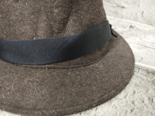MARK＆LONA マーク＆ロナ ソフト フェルト ハット サイズM ブラウン 星
