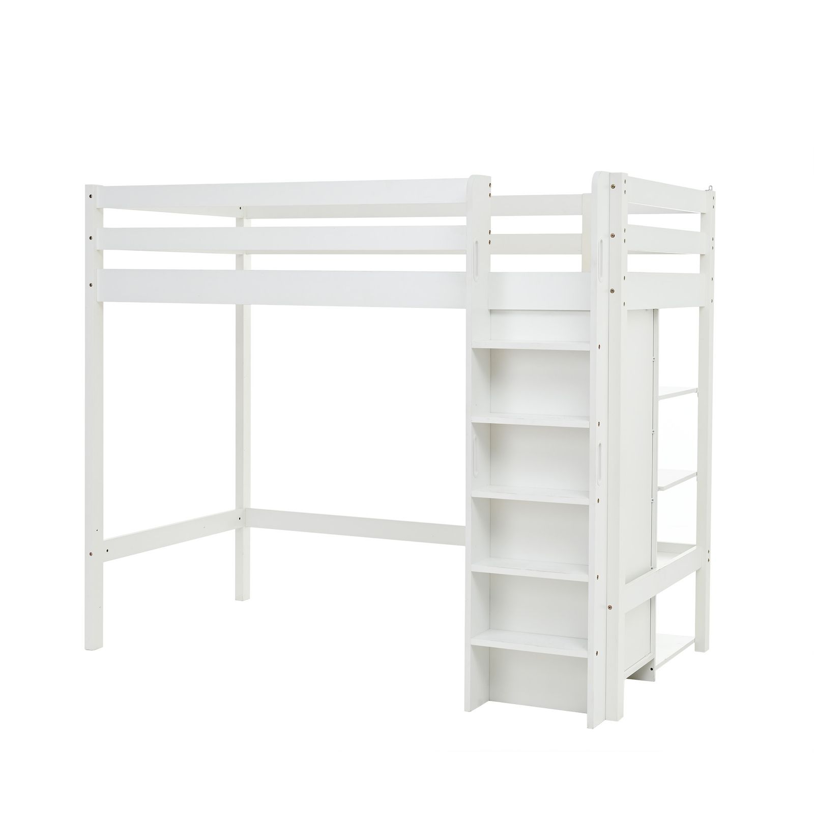 8%割 ロフトベッド システムベット 頑丈 ワードローブ 収納付き 北欧風 コンセント付き シングル 宮付き 収納棚付き 収納 北欧風 大人 一人暮らし ホワイト