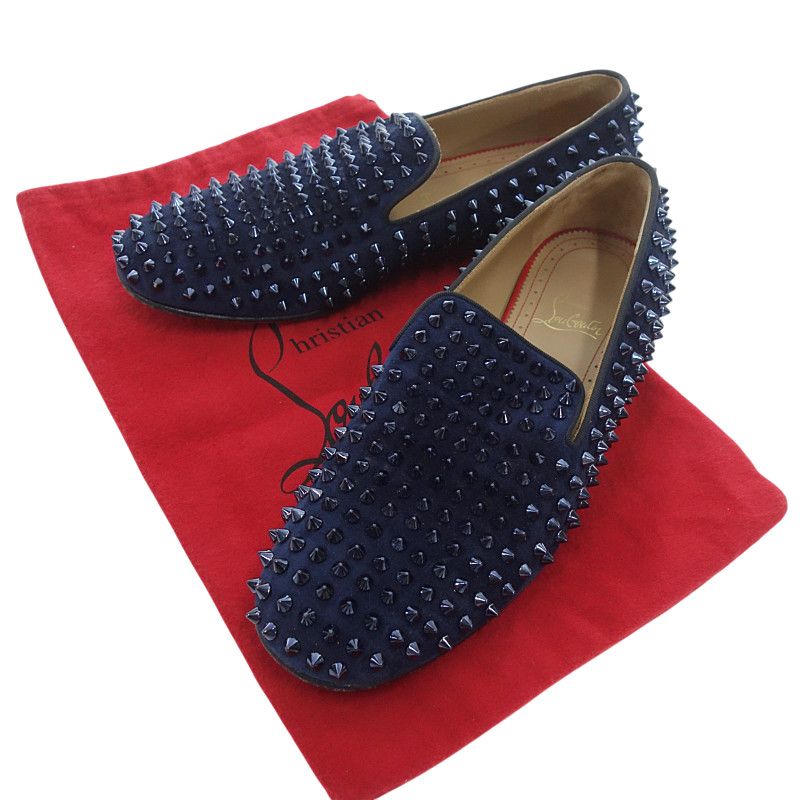 未使用✨クリスチャンルブタン DANDELION SPIKES FLAT 黒 新品ルブタン