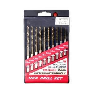 【新品・2営業日で発送】アークランドサカモト GREAT TOOL コバルトHSS鋼ステンレス用ドリル刃セット 10本組 GTNSDS-10 X32033