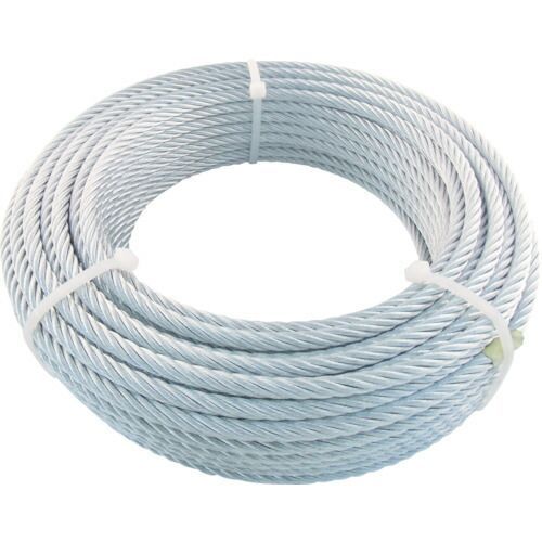 ＴＲＵＳＣＯ ＪＩＳ規格品メッキ付ワイヤロープ ６Ｘ２４ Φ９ｍｍＸ３０ｍ