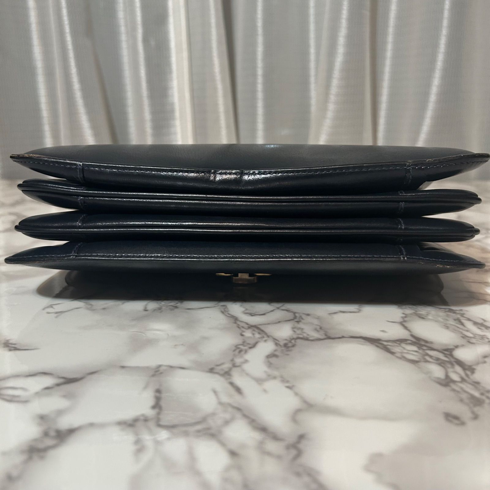 セリーヌ フォーマルバッグ レザー ゴールド金具 ヴィンテージオールド 