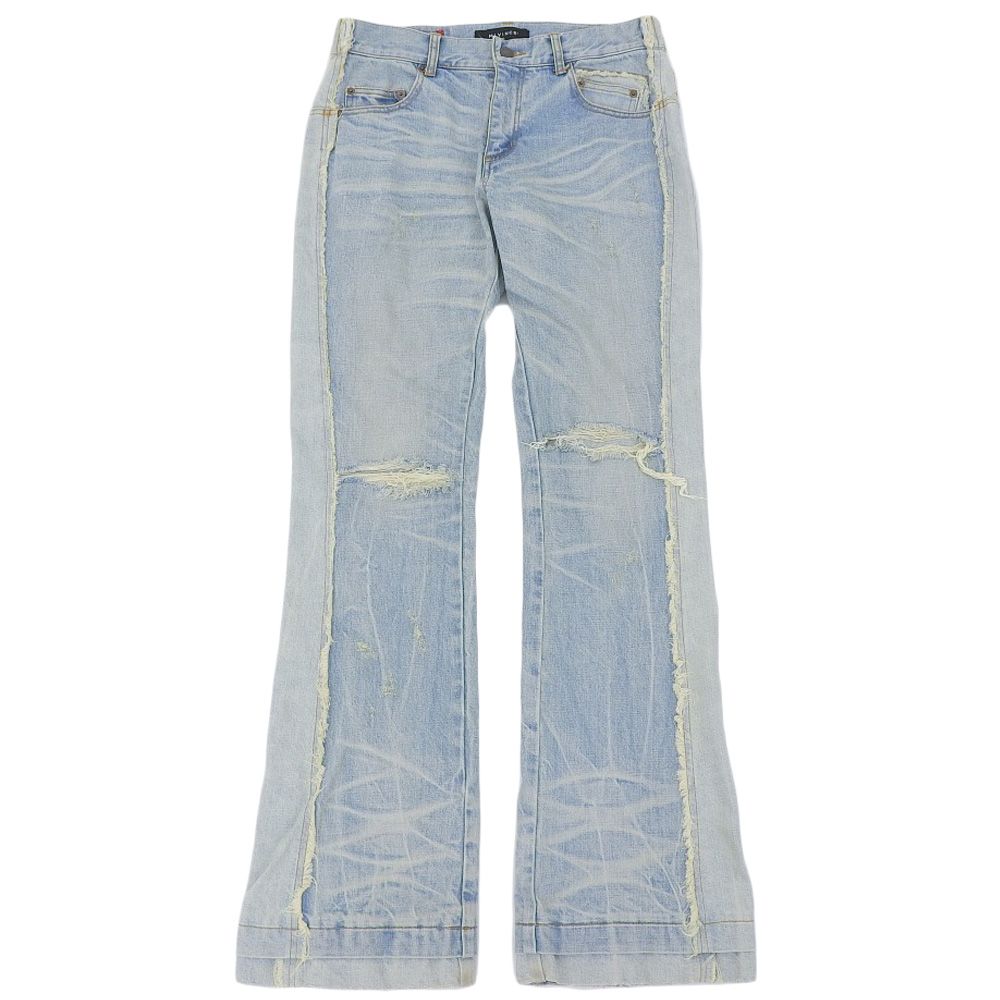 MLVINCE メルヴィンス タイプ4 ストレート クラッシュ デニム ボトムス