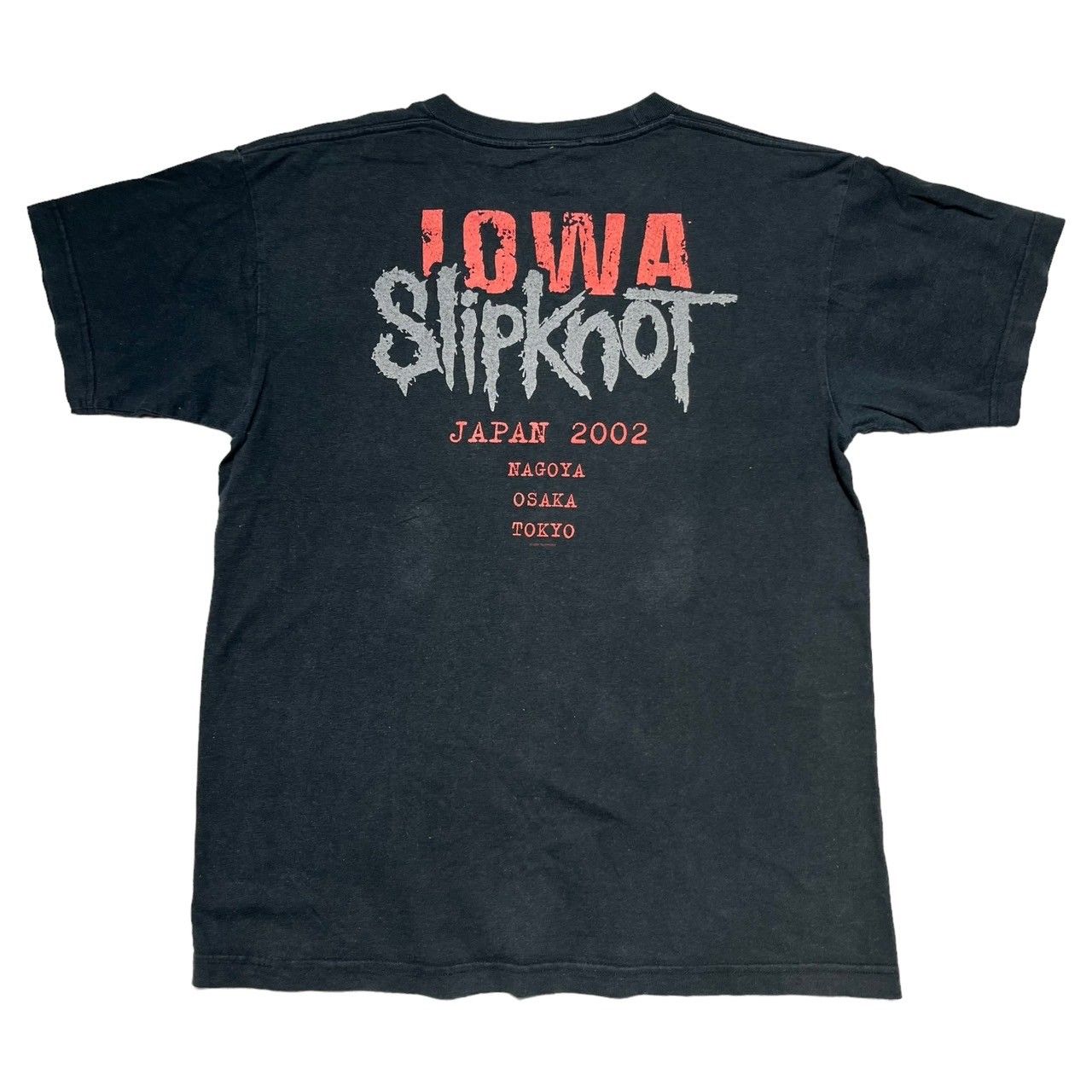 VINTAGE(ヴィンテージ) 00's ”slipknot” IOWA JAPANA 2002 tour T-shirt スリップノット バンド  ツワー Tシャツ M ブラック ©2002 SHOOT ボディ - メルカリ