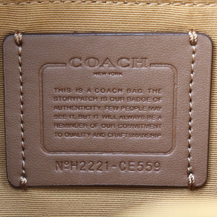 COACH コーチ mini court backpack with coach motif リュック