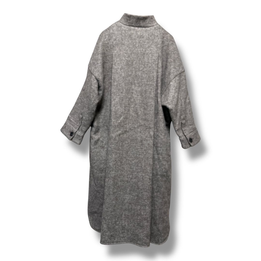 Casa fline カーサフライン ハイネック ポンチョコート ロングコート