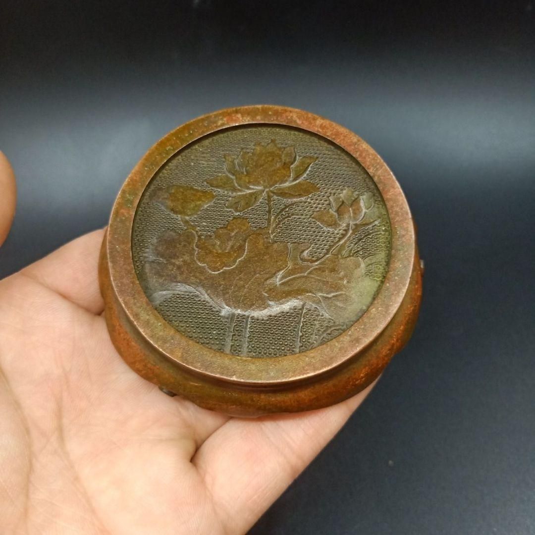 銅器 香炉 挿し香炉 仏堂香炉 香道具装飾品 工芸品 置物 香炉/香器『高岡銅器【福兎/宝袋香炉】銅製/金寿堂作』竹中銅器