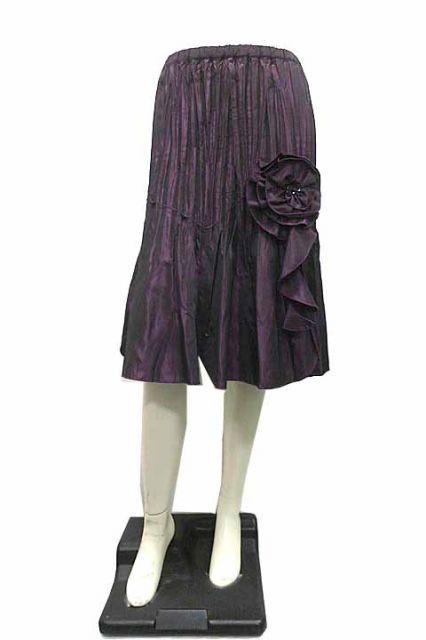新品未使用 ノコオーノ オシャレスカート　サイズ42 中古】NOKO OHNO ノコオーノ スカート レディ―ス プリーツ 花