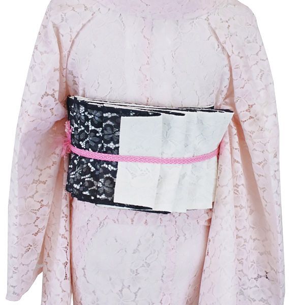 平和屋着物□上質な小紋 切嵌更紗花文 鬼しぼ縮緬 正絹