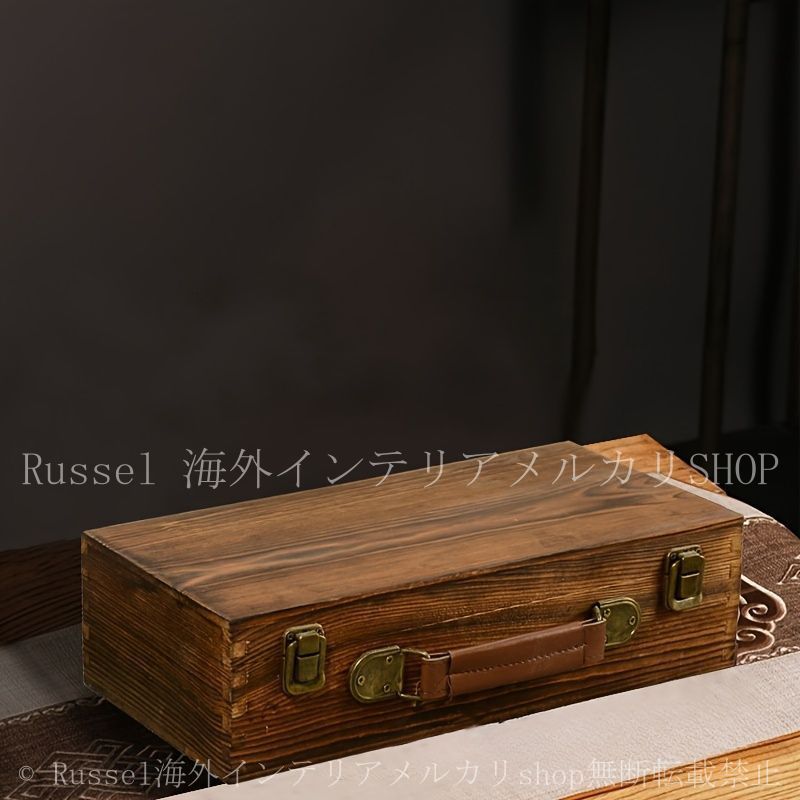 木製 収納ケース 収納箱 ヴィンテージ アンティーク 古家具 トランク