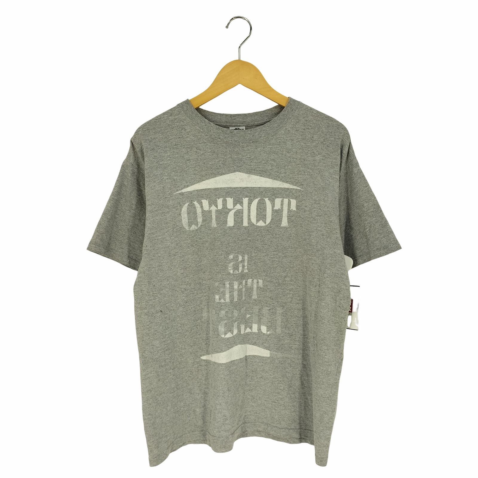 ユーズドフルギ USED古着 TOKYO IS THE BEST 反転両面プリント クルーネックTシャツ メンズ import：L 