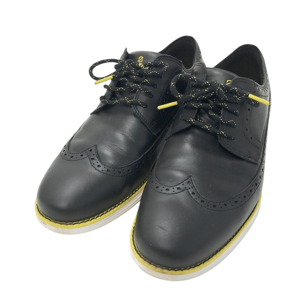 COLE HAAN GOLF コールハーンゴルフ C33682 オリジナルグランド ウィング オックスフォード スパイクレスシューズ ブラック系 9 1/2 M [240101529347] ゴルフウェア メンズ ストスト