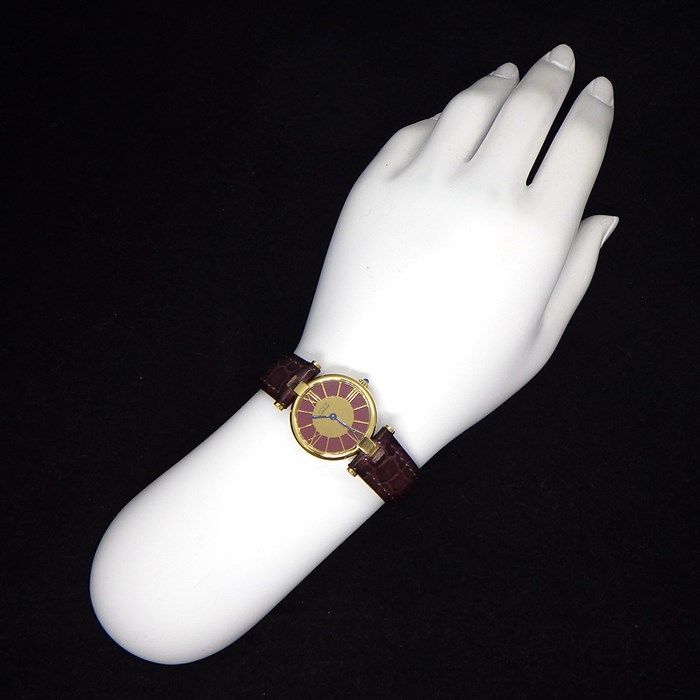 カルティエ Cartier 腕時計 マスト ヴァンドーム SM ゴールド/ワイン  