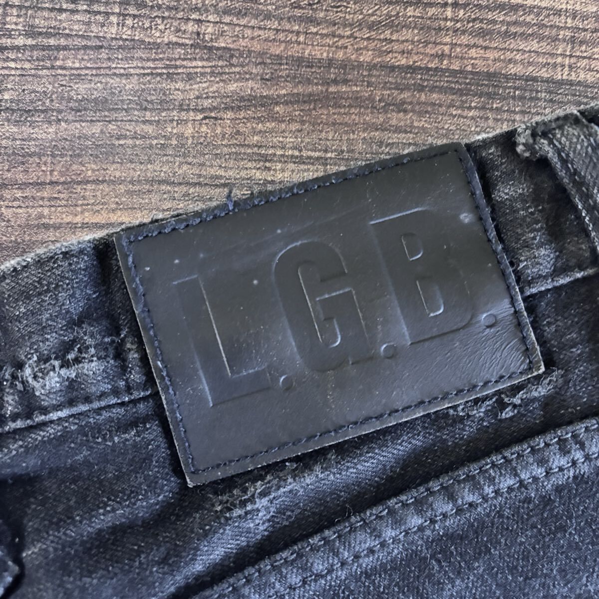 LGB ルグランブルー クロップドサルエルデニム LGB ルグランブルー ネイティブサイドライン サルエルデニム