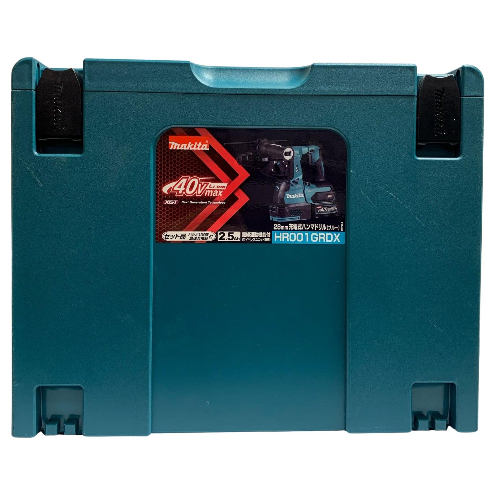 ♭♭MAKITA マキタ 充電式ハンマドリル 充電器 充電池2個 ケース付 40v ♥品 HR001GRDX