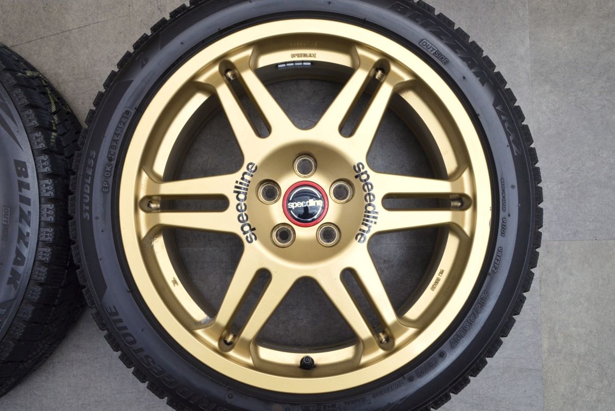 speedline 17in SPEEDLINE ゴールド 215/45R17 プリウスレガシィ他 